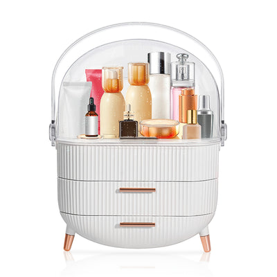 Portable Cosmetics Storage Box, Can Hold Eyebrow Pencil Eye Shadow Skin Care Products Practical Makeup Organizer, Suitable For Family Bedroom, Gift Suitable For Storing Lipsticks, Skin Care Products, Christmas Gifts.