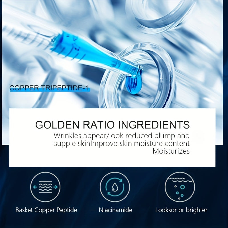 Blue Copper Peptide Skin Care Gift Set 12 Sets, Day And Night Skin Care, Face Face Elastic And Shiny, Suitable for All Skin Types, Valentine'S Day Gift for Wife, Mom, Woman, Girl