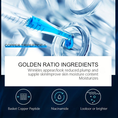 Blue Copper Peptide Skin Care Gift Set 12 Sets, Day And Night Skin Care, Face Face Elastic And Shiny, Suitable for All Skin Types, Valentine'S Day Gift for Wife, Mom, Woman, Girl