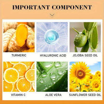 ROZINO Turmeric & Vitamin C Hand & Foot Cream, 250g - Hypoallergenic Moisturizing Formula, Deep Hydration, Radiance Enhancing, Long-Lasting, Luxurious Skin Care