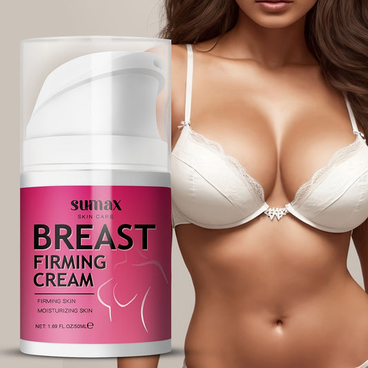 1.69oz Breast Firming Cream With Jojoba Oil, Vitamin E, Shea Butter And Chamomile Extract, Moisturizer For Breast Massage Moisturizing Firming Women's Body Skin Care Cream For Women