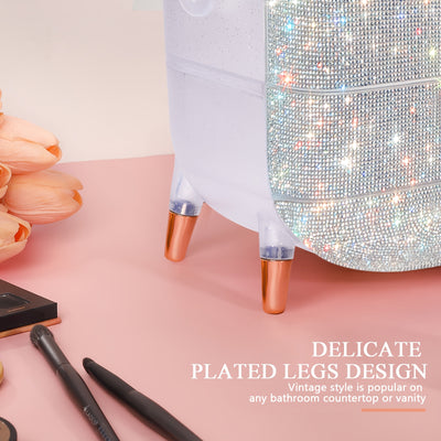 Portable Cosmetics Storage Box, Can Hold Eyebrow Pencil Eye Shadow Skin Care Products Practical Makeup Organizer, Suitable For Family Bedroom, Gift Suitable For Storing Lipsticks, Skin Care Products, Christmas Gifts.