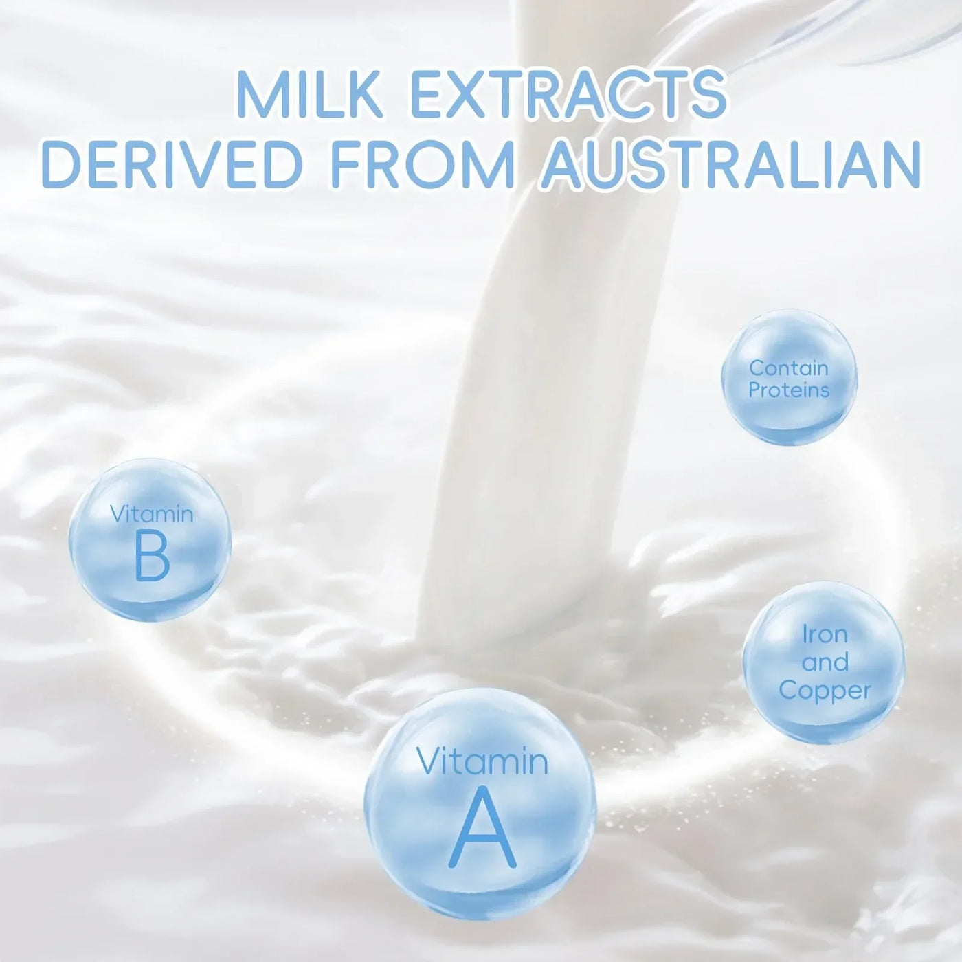 Milk Skincare Set - Hypoallergenic and Moisturizing | Facial Cleanser + Essence + Face Cream + Hair Band + Cleansing Brush