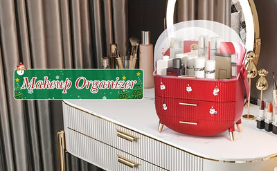 Portable Cosmetics Storage Box, Can Hold Eyebrow Pencil Eye Shadow Skin Care Products Practical Makeup Organizer, Suitable For Family Bedroom, Gift Suitable For Storing Lipsticks, Skin Care Products, Christmas Gifts.